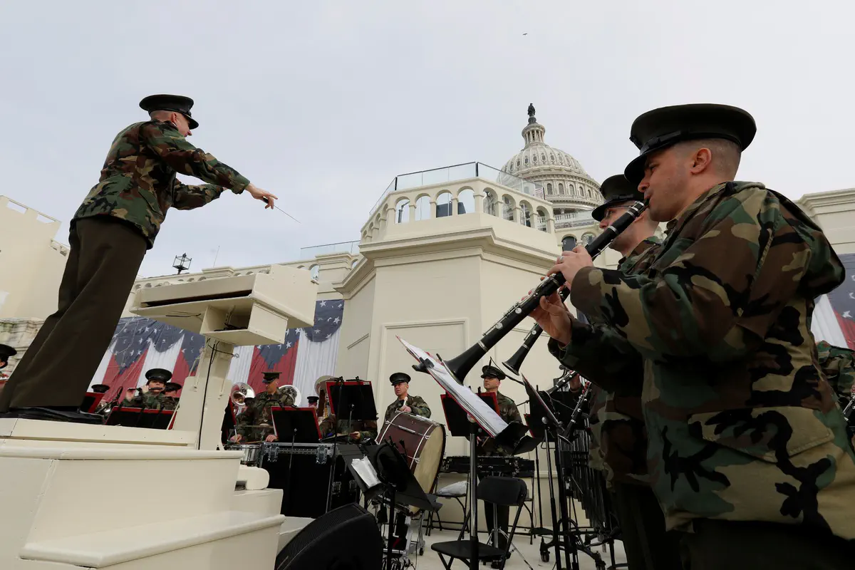 התזמורת מתאמנת