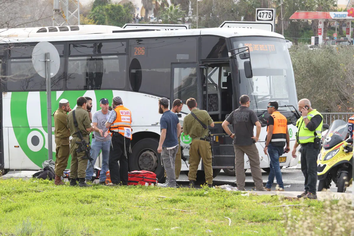 זירת הפיגוע באריאל