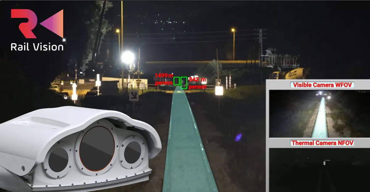 זיהוי הולכי רגל מתקילים מסילה בתנאי חשיכה
