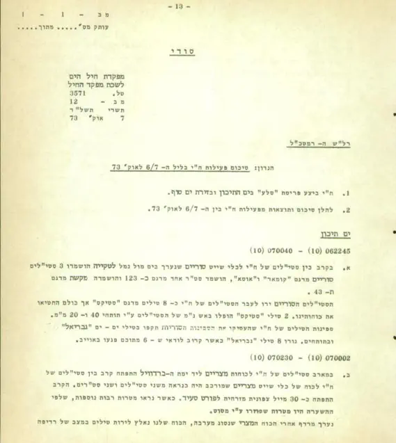 מסמכים בנושא סיכום קרב לטקיה