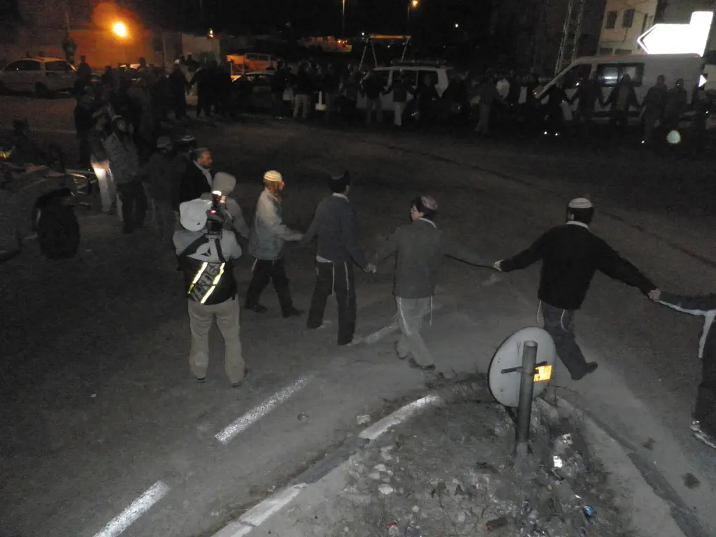 מעגל בכביש בנקודת ההרג