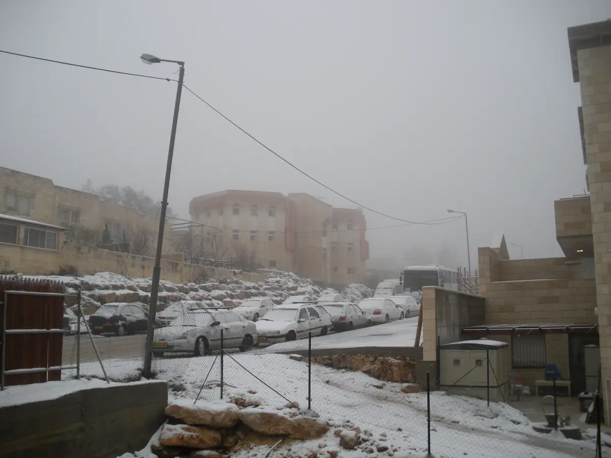 שלג בגבעת החרסינה