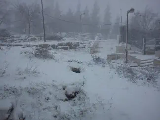 שלג בגבעת החרסינה