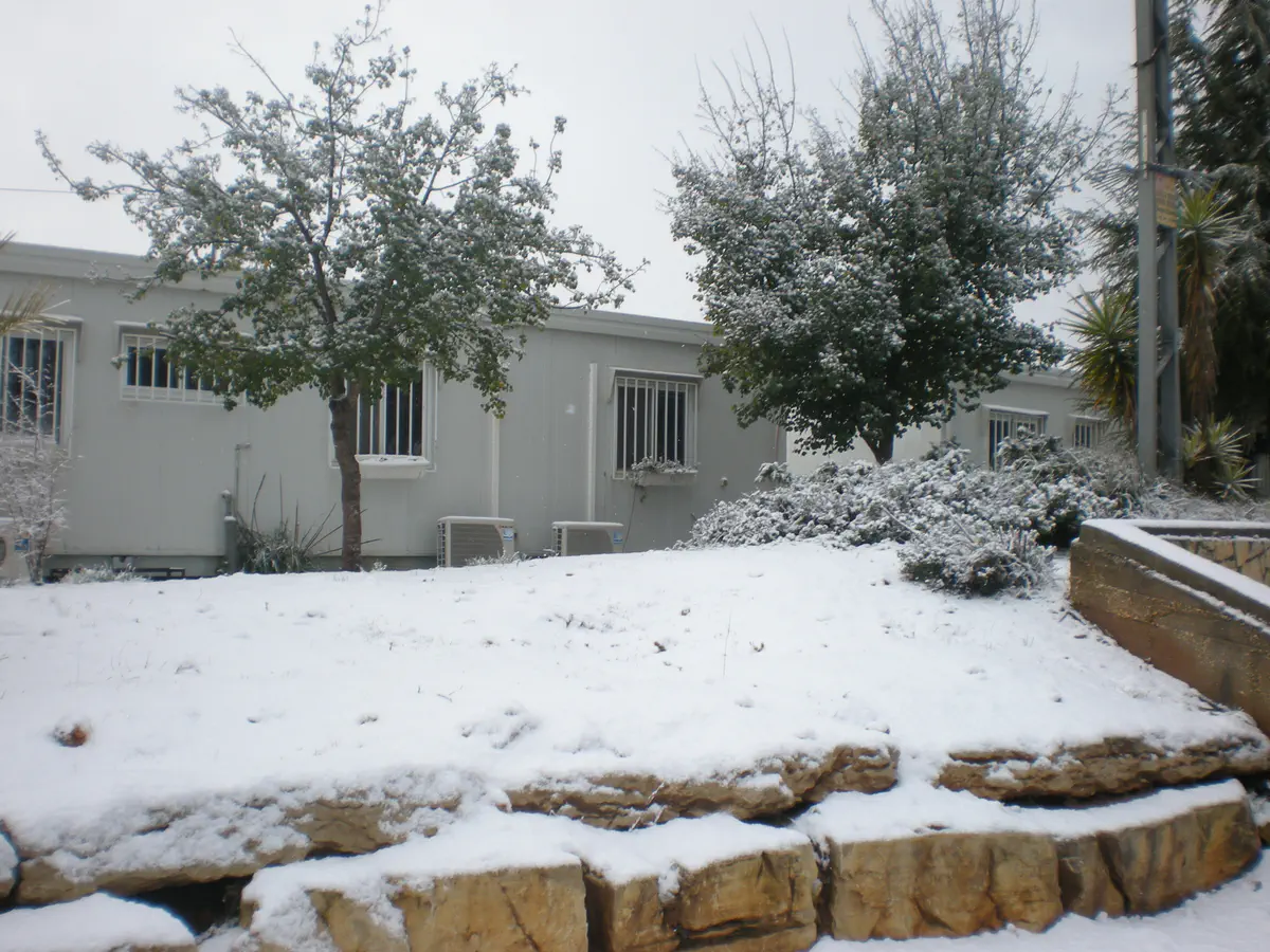 שלג בבית אל