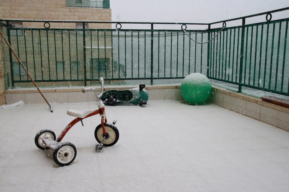 שלג גם בביתר עילית