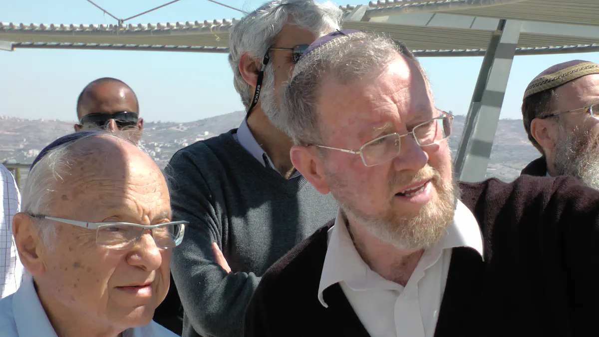 השר עם ראש המועצה משה רוזנבוים