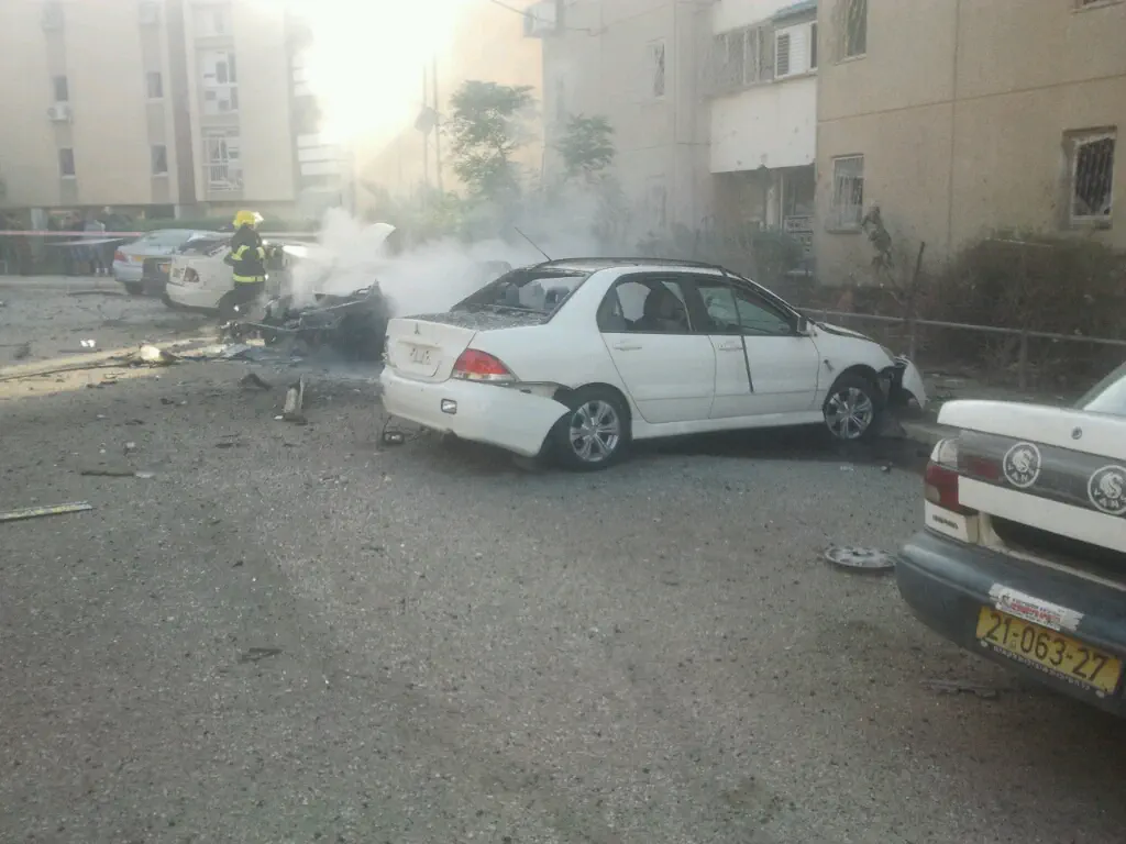 הפגיעה הבוקר בבאר שבע