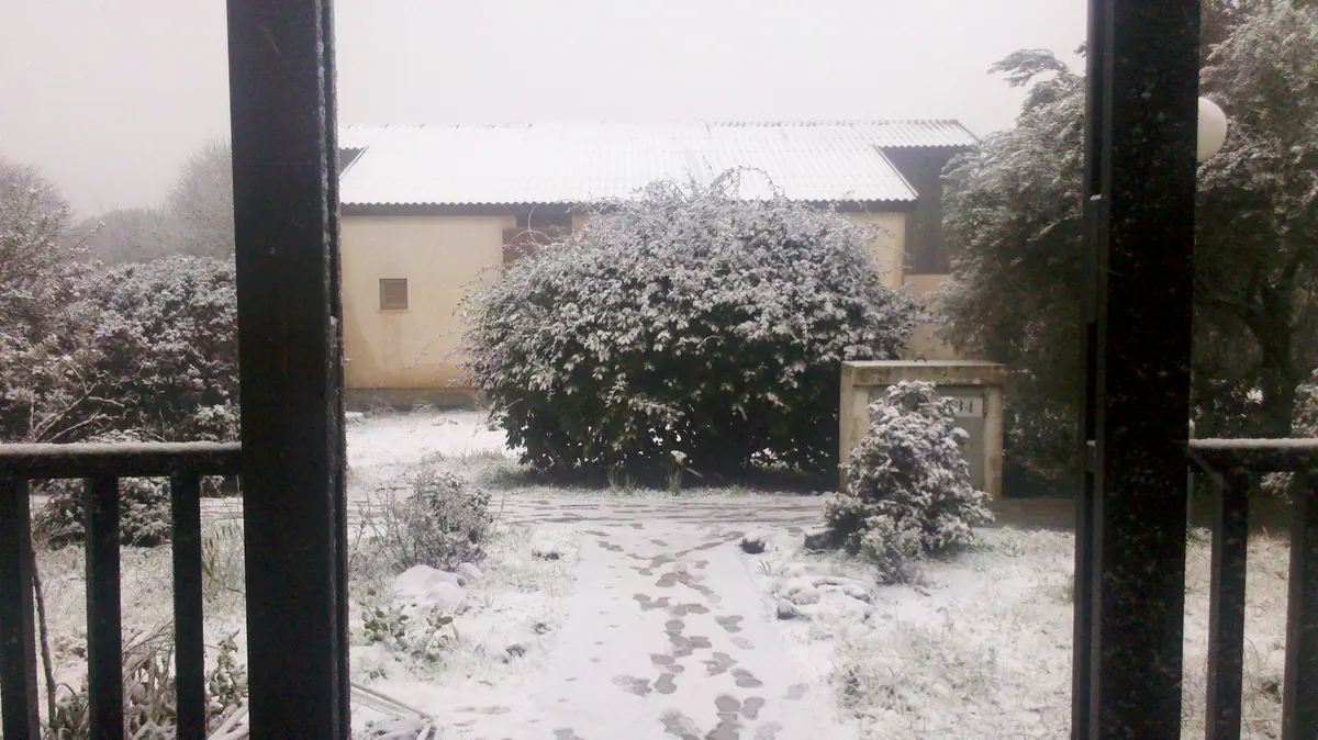 שלג במושב קשת