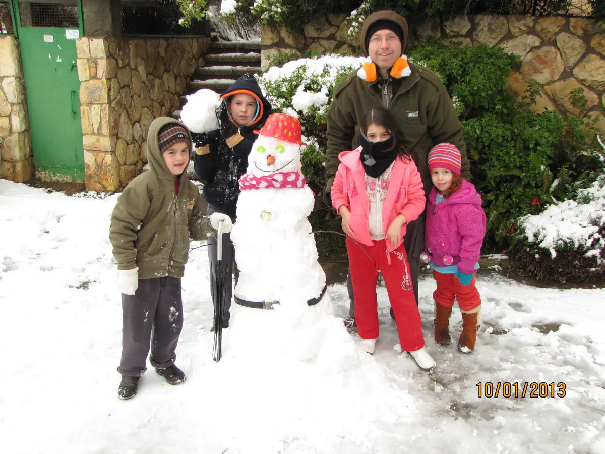 שלג בגבעת מרדכי