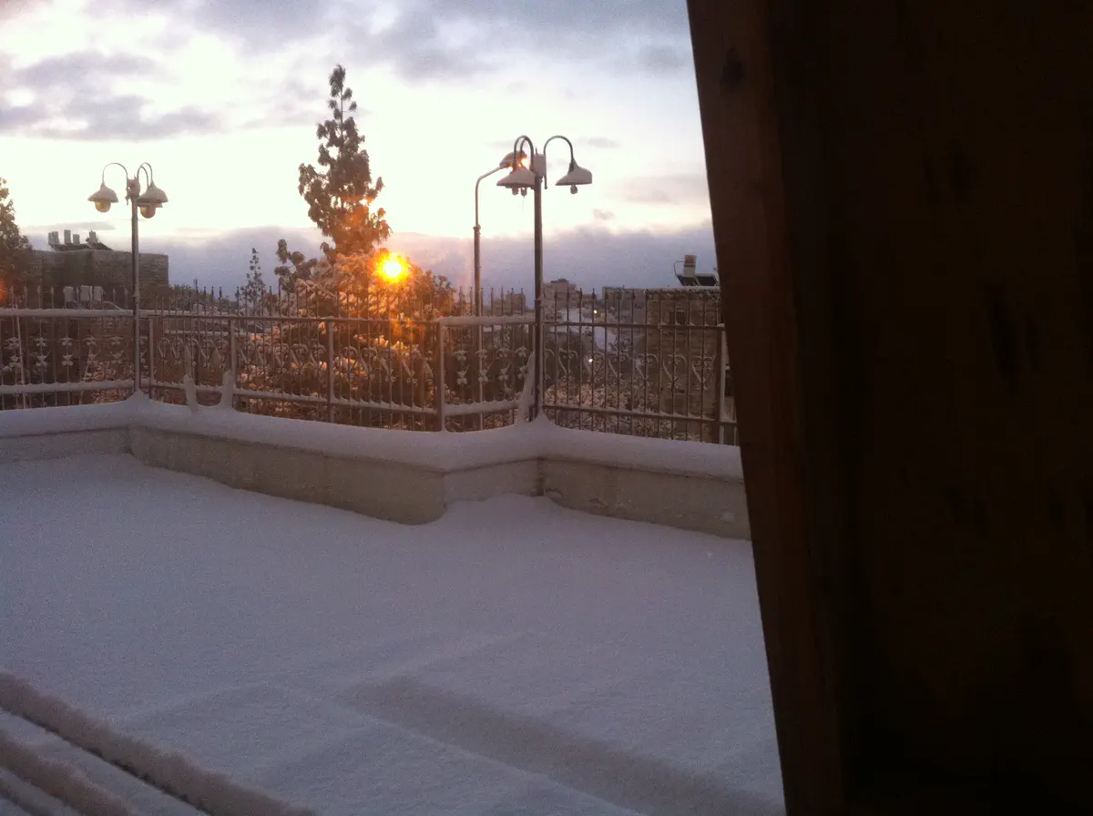 שלג בקרית ארבע