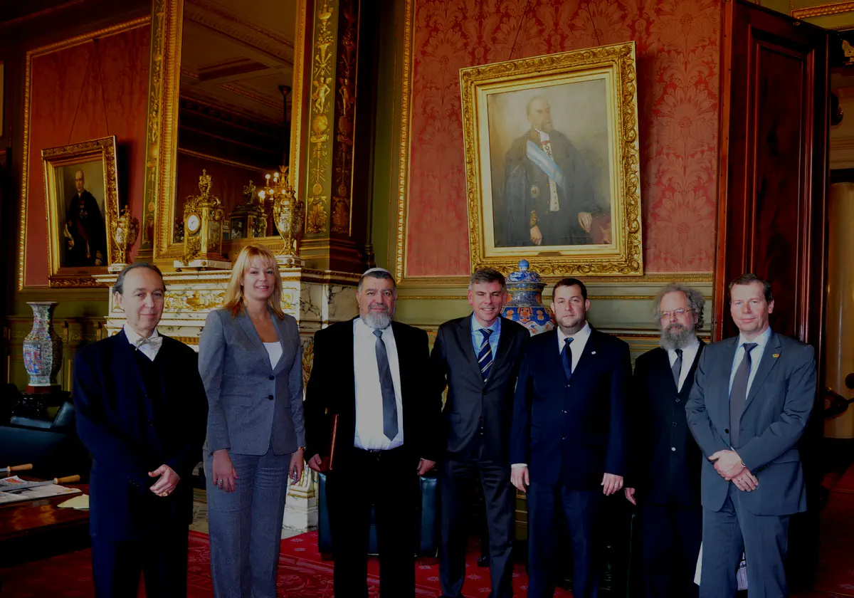 מפגש רשמי עם סנאטורים בסנאט הבלגי