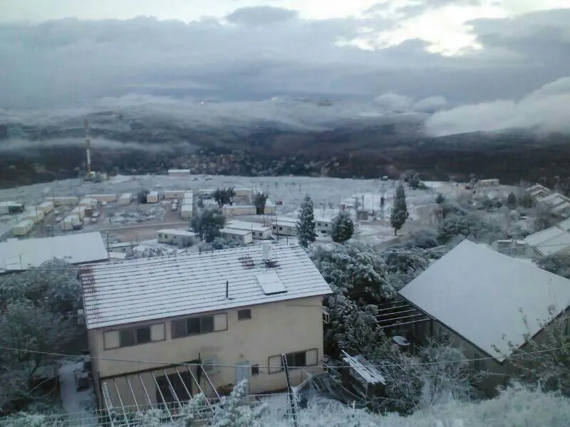 תצפית מהר ברכה ליצהר. הבוקר