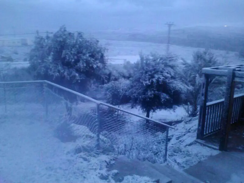 שלג עם אור ראשון ביצהר