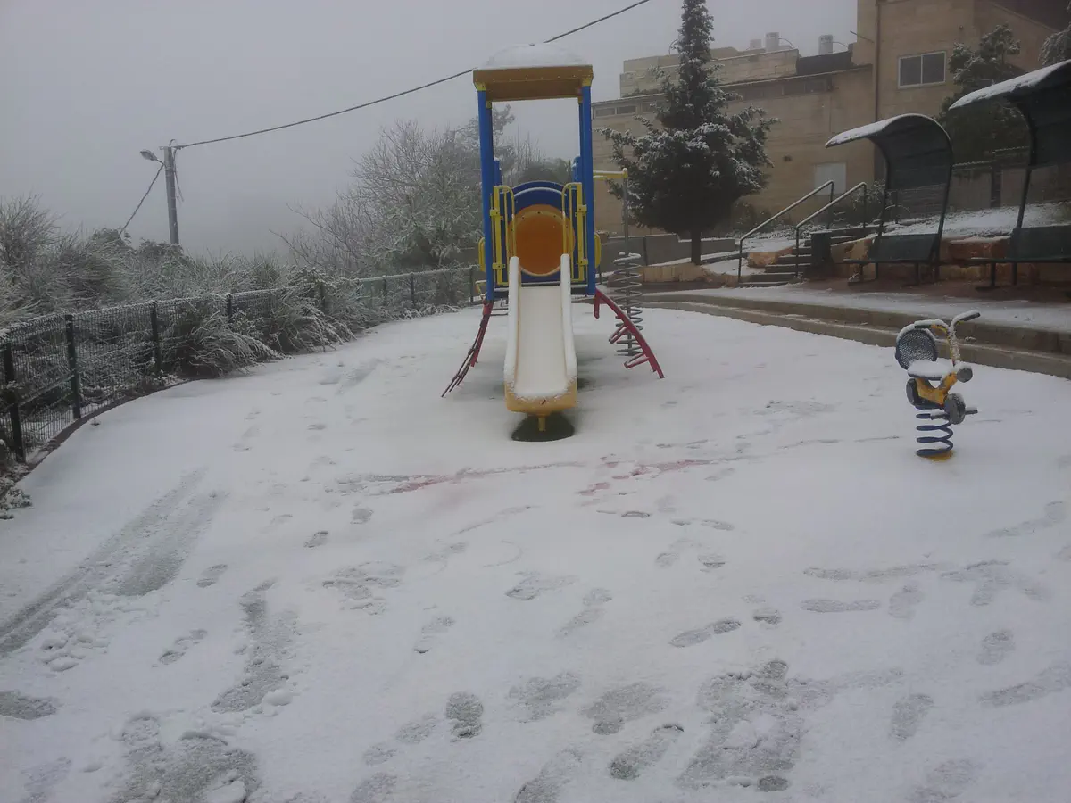 שלג בבית אל