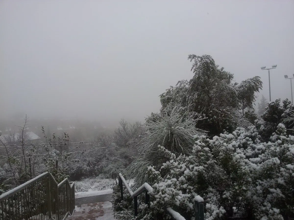 שלג בבית אל