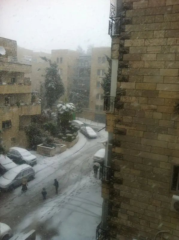 שלג בקרית משה