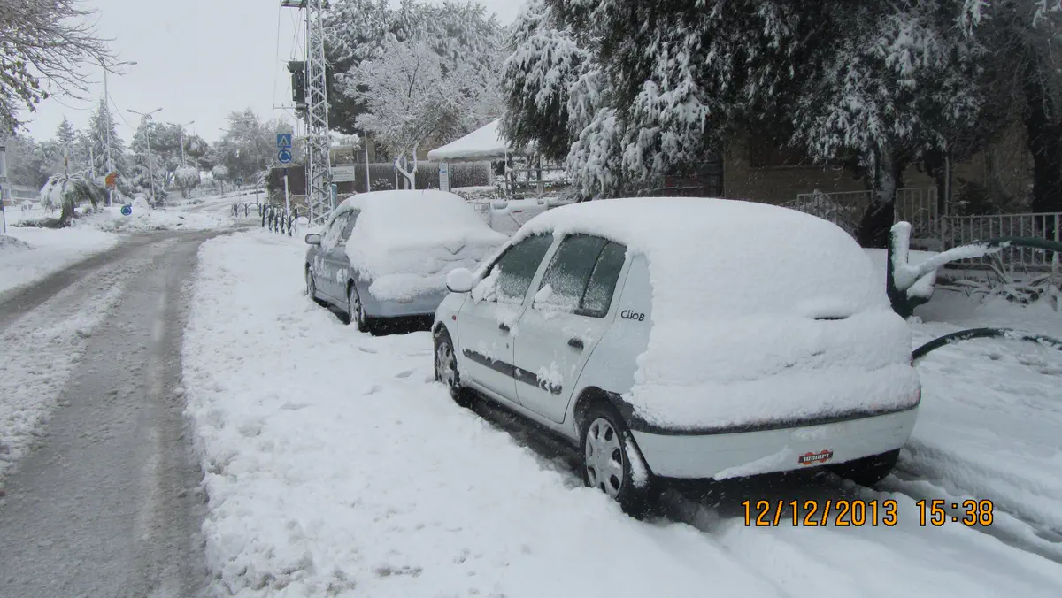 שלג בקרית ארבע