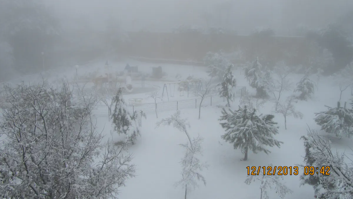 שלג בקרית ארבע