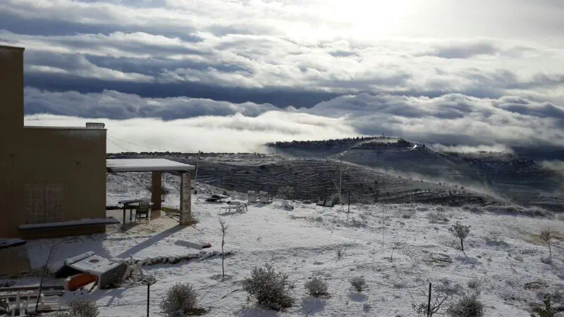 שלג בהרי בנימין
