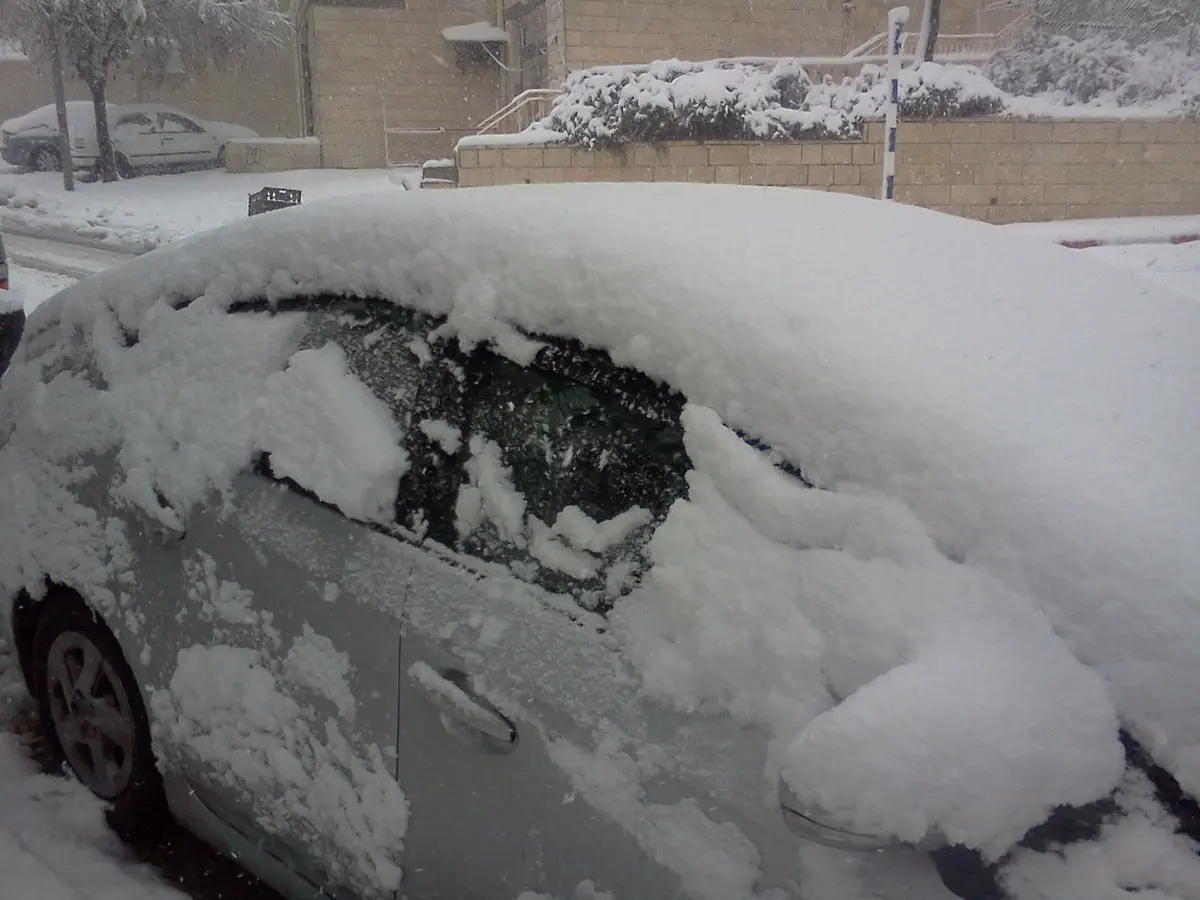 שלג בקרית ארבע