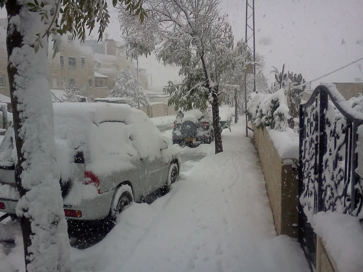 שלג בקרית ארבע