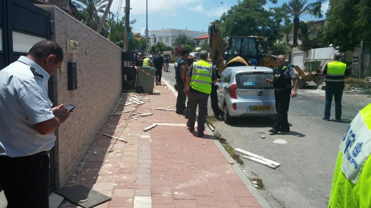 פגיעת רקטה באשדוד