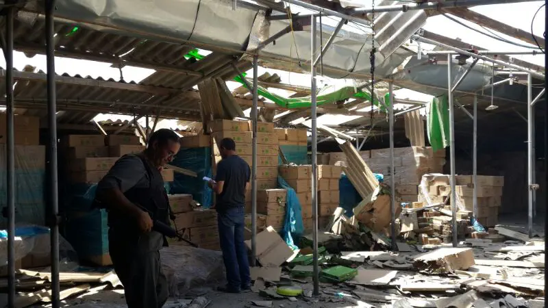 פגיעה ישירה בשער הנגב