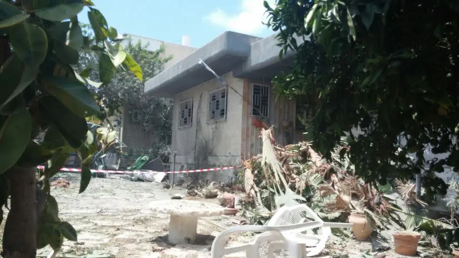 פגיעת רקטה באשדוד