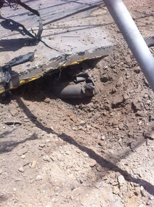 נזק לחממה בחוף אשקלון