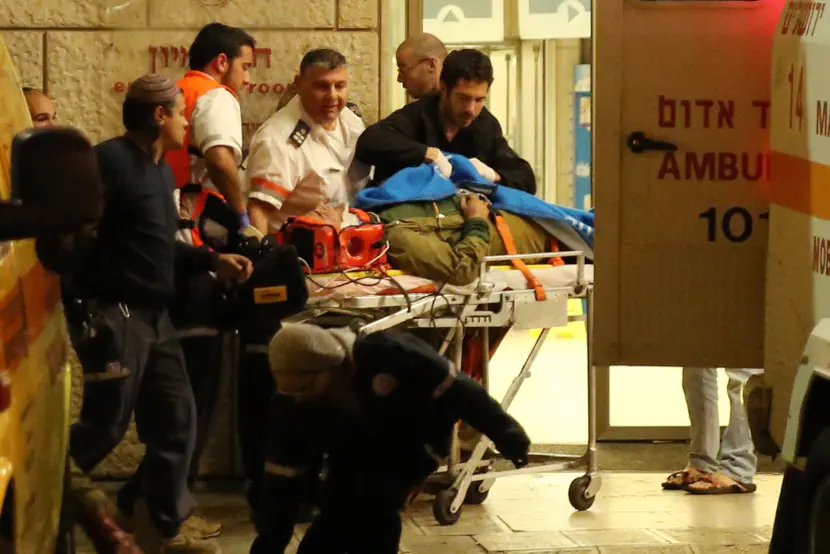 פינוי הפצועים הערב