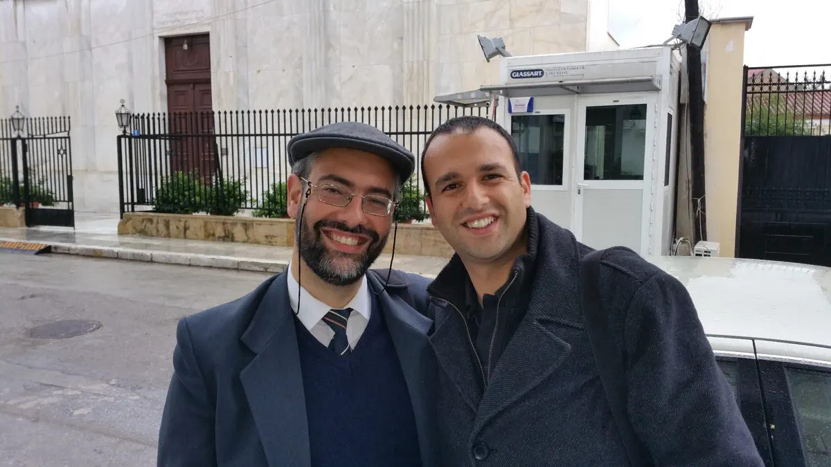 כתבה ערוץ 7 עם רבה של סלוניקי לשעבר