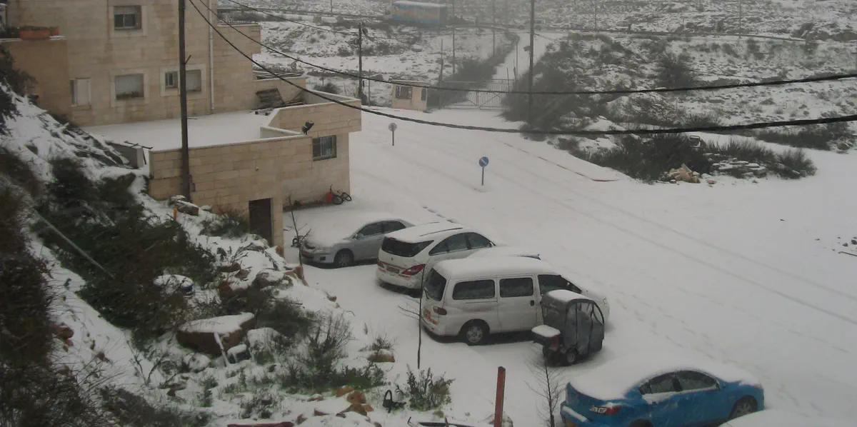 שלג בבית אל