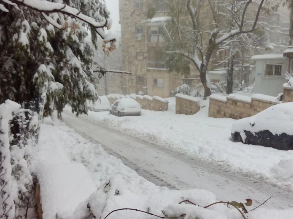 שלג בירושלים