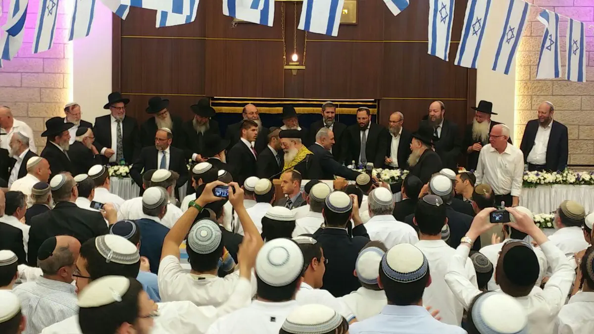 ראש הממשלה, בנימין נתניהו מגיע לישיבה