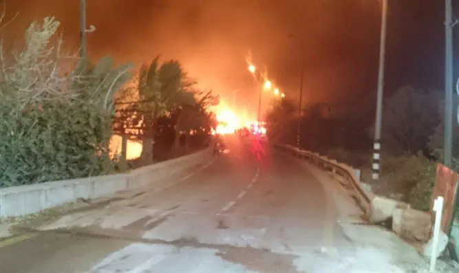 הדליקה בטלמון