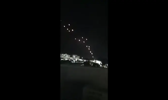 Watch: Iron Dome intercepts dozens of rockets