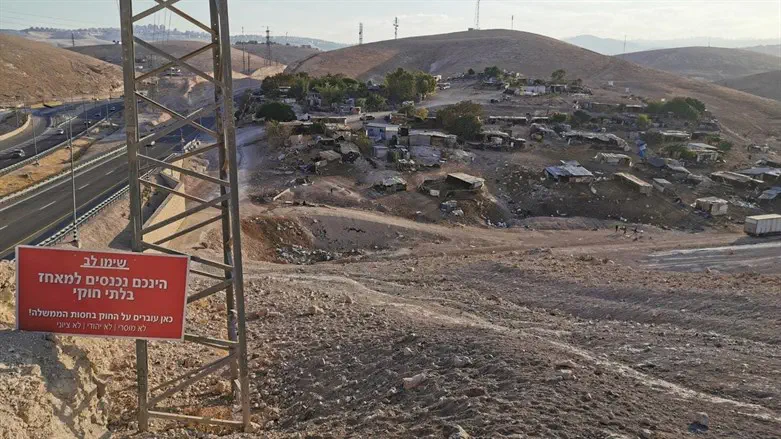 צילום: דוברות מועצת בנימין לדחות את התשובה בנוגע לפינוי חאן אל אחמר