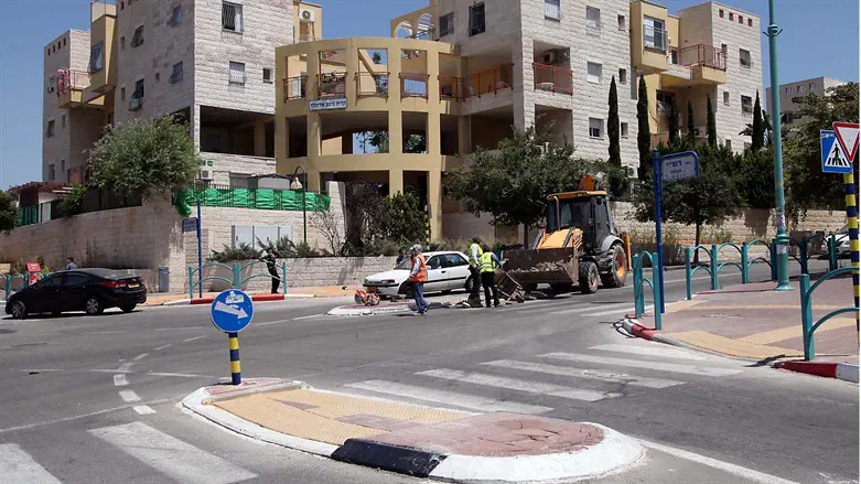 צילום: פלאש 90 הפגינו על מעצר עריק ופוזרו ברימוני הלם