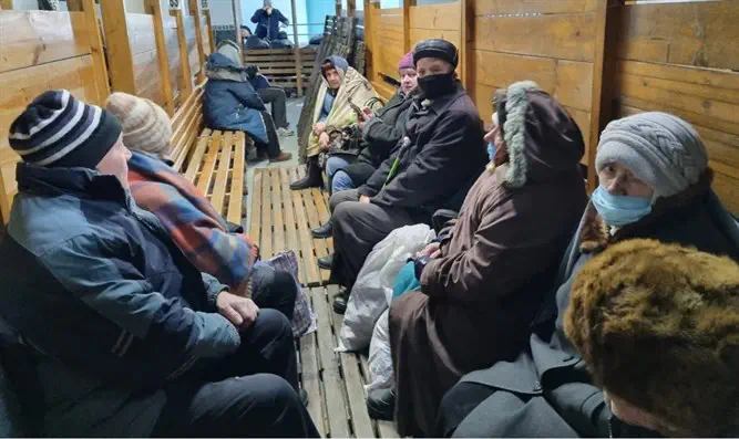 צילום: איחוד ברסלב באומן Видео с мест событий : украинцы ищут убежища в синагогах