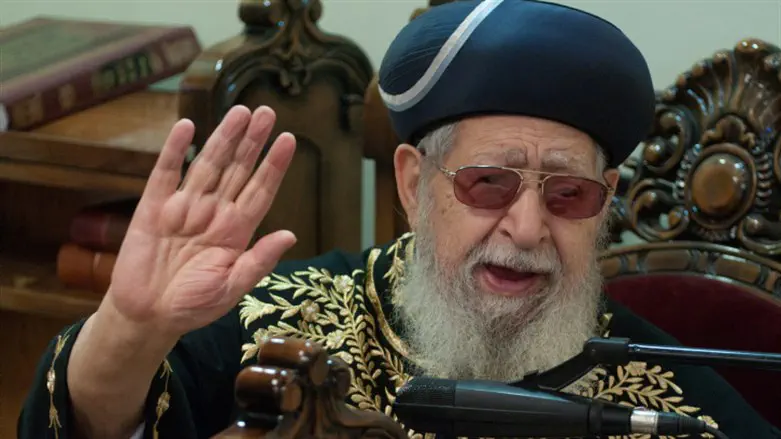 צילום: פלאש 90 הזיכרונות של הרב שאוליאן מהרב עובדיה יוסף