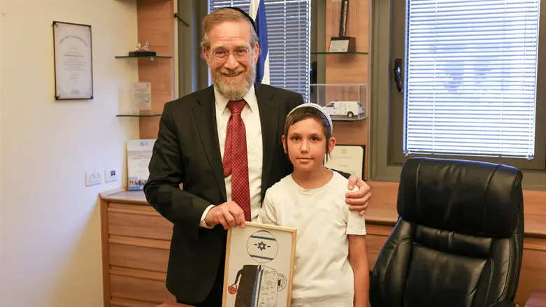 צילום: דוברות הכנסת - נועם מושקוביץ דוד בן ה-10 עלה לישראל וסגר מעגל