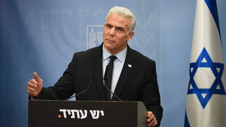 Yoav Dudkevich/TPS Lapid favors gradual Draft Law and a unity government