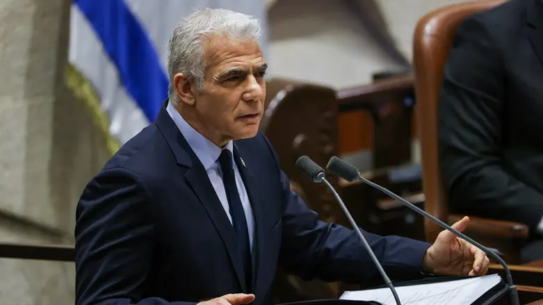 Noam Moskowitz/Knesset Spokesperson Lapid demands year and a half legislation freeze