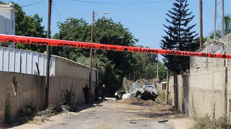 צילום: דוברות המשטרה בן 30 מלוד נהרג בפיצוץ רכב