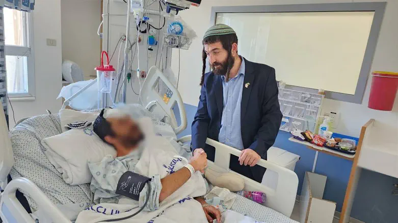 MK Succot visits Jewish detainee in hospital