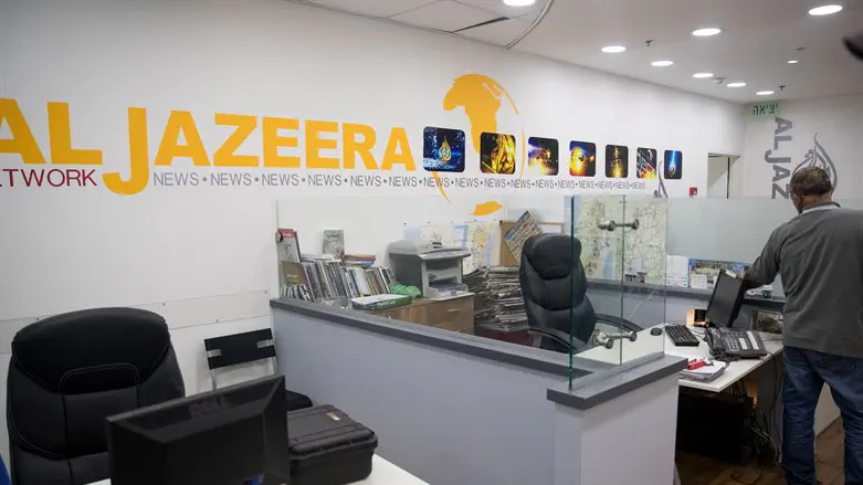 Yonatan Sindel/Flash90 Cabinet did not vote to close Al Jazeera offices in Israel