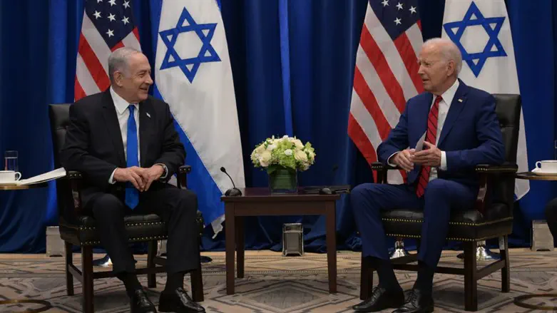 Avi Ohayon/GPO Biden and Netanyahu speak