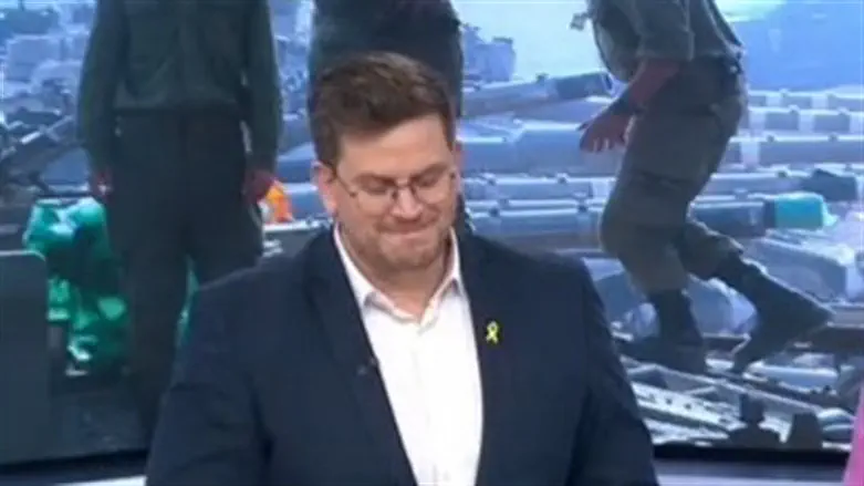 מגיש חדשות 13 התפרק בשידור לאחר ראיון
