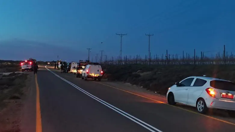 צילום: באדיבות המצלם Suspected ramming attack in Gush Etzion