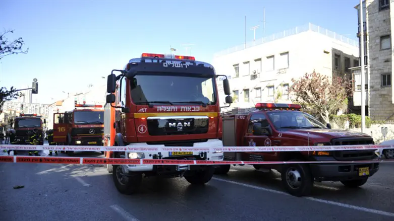 Uri Lenzi/Flash90 Fire breaks out in Dead Sea hotel
